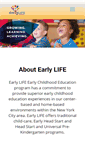 Mobile Screenshot of early-life.org